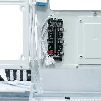  Корпус XASTRA Q400M 3ARGB-C6-UC White (Q400M-3FM12A-C6-UC-WH) mATX/Aquarium/Screewless/ 3x120mm ARGB PWM FM fans/Argb+PWM HUB 6port/ Type-C 