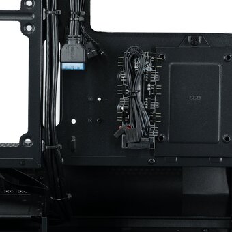  Корпус XASTRA Q400M 5ARGB-C6-UC Black (Q400M-5FM12A-C6-UC) mATX/Aquarium/Screewless/ 5x120mm ARGB PWM FM fans/Argb+PWM HUB 6port/ Type-C 