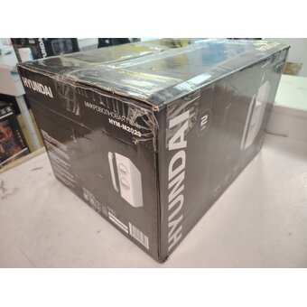  УЦ Микроволновая печь Hyundai HYM-M2023 белый/хром (плохая упаковка,б/у,переустановка несущей планки концевых выкл, замена предохранителей) 