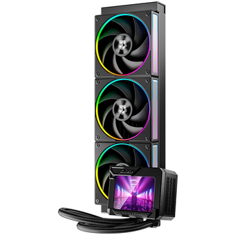  СВО ID-Cooling DL360 Max, ARGB Soc-AM5/AM4/1200/1700/1851 черный 4-pin 14-31.2dB Al LCD 350W Ret 