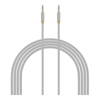 Аудиокабель AUX More choice UK24 3.5mm 2м нейлон White 