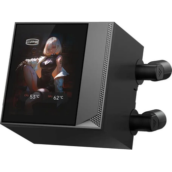  СВО PcCooler DC360 Pro Display ARGB (DC360PRO-BKAWXY-GL) Soc-AM5/AM4/1200/1700/1851 черный 4-pin 39.8dB Al LCD 310W Ret 