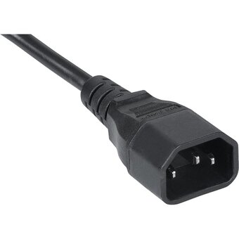  Кабель питания Cabeus PC-189-VDE-1.8M монитор-компьютер IEC 320 C13 - IEC 320 C14 (3x0.75) 