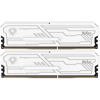 ОЗУ Netac Shadow III, NTSHD4P32DP-32W DDR 4 DIMM 32Gb (16Gbx2) PC25600, 3200Mhz, CL16 White, с рад 
