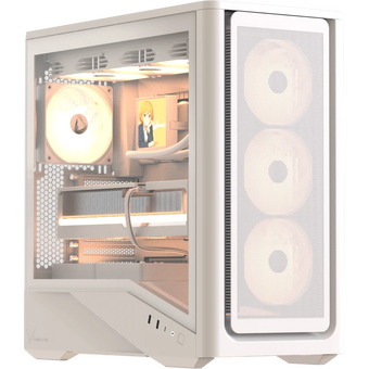  Корпус Formula V Line Air Power G9 Duo PA White, ATX, Type-C*1, USB3.0*2, MESH/Glass Front Panel, Front 3x Performance ARGB, Rear 1x Performance ARGB 