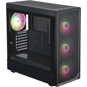  Корпус 1STPLAYER AU8 ARGB Black (AU8-BK-4FE7-14) / E-ATX / 4x140mm ARGB fans 