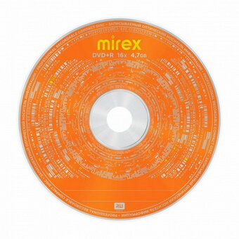  Диск DVD+R MIREX UL130013A1F, 4,7ГБ, 16x, Slim Case 5шт 