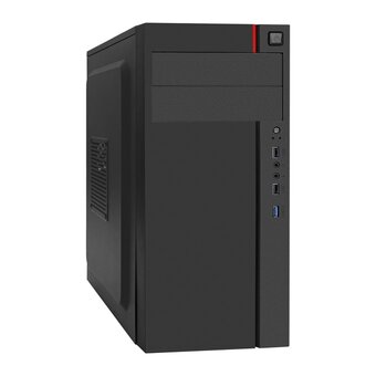  Корпус ExeGate AA-440U-UNS500 EX299324RUS Miditower (ATX, БП UNS500 с вент. 12см, 2*USB+1*USB3.0, аудио, черный) 
