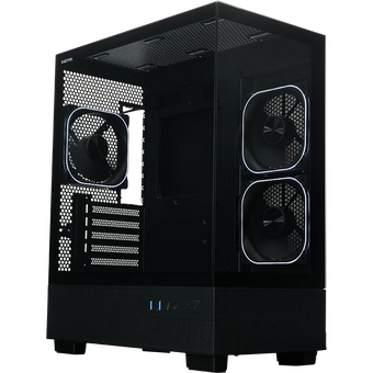  Корпус XASTRA Q400M 3ARGB-FG-C6-UC Black (Q400M-3FG12A-C6-UC) mATX/Aquarium/Screewless/ 3x120mm ARGB PWM FG fans/Argb+PWM HUB 6port/ Type-C 