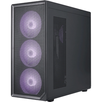  Корпус 1STPLAYER AU8 ARGB Black (AU8-BK-4FE7-14) / E-ATX / 4x140mm ARGB fans 