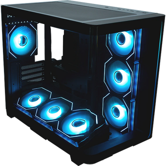  Корпус XASTRA QR600 7ARGB C10-UC (QR600-7FM12A-C10-UC-L) Black ATX/Aquarium/Curve Glass/Led Strip/7x120mm ARGB PWM FM fans/Argb+PWM HUB 10port/ Type-C 