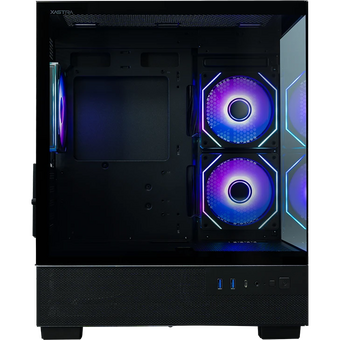  Корпус XASTRA Q400M 3ARGB-C6-UC Black (Q400M-3FM12A-C6-UC) mATX/Aquarium/Screewless/ 3x120mm ARGB PWM FM fans/Argb+PWM HUB 6port/ Type-C 