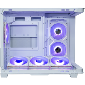  Корпус XASTRA QR600M 6ARGB C10-UC (QR600M-6FM12A-C10-UC-L-WH) White mATX/Aquarium/ Curve Glass/Led Strip/6x120mm ARGB PWM FM fans/ Argb+PWM HUB 10port 