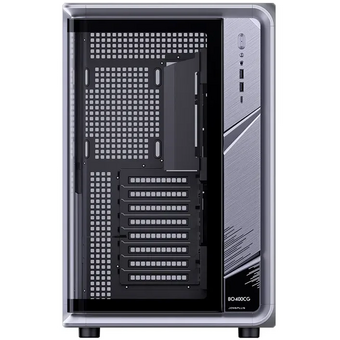  Корпус JONSBO Jonsplus BO400CG, TG (aquarium), mini-ITX, mATX, ATX, серый 
