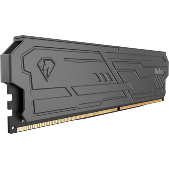  ОЗУ Netac Shadow III, NTSHD4P32DP-32K, DDR 4 DIMM 32Gb (16Gbx2) PC25600, 3200Mhz, CL16 Black, с рад 