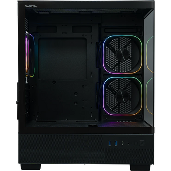  Корпус XASTRA Q400M 3ARGB-FG-C6-UC Black (Q400M-3FG12A-C6-UC) mATX/Aquarium/Screewless/ 3x120mm ARGB PWM FG fans/Argb+PWM HUB 6port/ Type-C 