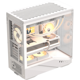 Корпус Formula V Line Crystal U9 PA White, ATX, Type-C*1, USB3.0*2, Curved Glass, Side 3x Performance ARGB, Rear 1x Performance ARGB 