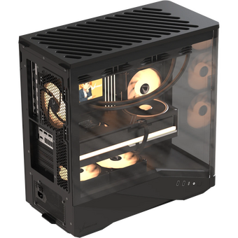  Корпус Formula V Line Crystal U9 PA Black, ATX, Type-C*1, USB3.0*2, Curved Glass, Side 3x Performance ARGB, Rear 1x Performance ARGB 