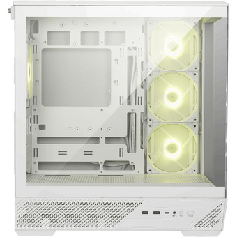  Корпус MSI Mag Pano 130R PZ White (306-7G32W21-HH9) 2xUSB 3.2 Gen 1, 1xUSB 3.2 Gen2 Type-C, 3x120mm ARGB Reverse Blade Fan, 1x120mm ARGB Fan 