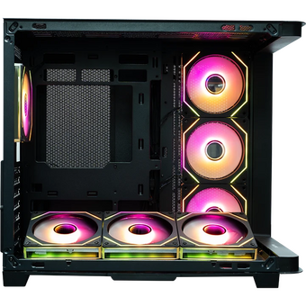  Корпус XASTRA QR600 7ARGB C10-UC (QR600-7FM12A-C10-UC-L) Black ATX/Aquarium/Curve Glass/Led Strip/7x120mm ARGB PWM FM fans/Argb+PWM HUB 10port/ Type-C 