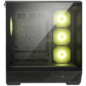  Корпус MSI Mag Pano 130R PZ (306-7G32R21-HH9) 2xUSB 3.2 Gen 1, 1xUSB 3.2 Gen2 Type-C, 3x120mm ARGB Reverse Blade Fan, 1x120mm ARGB Fan 