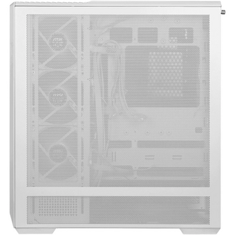  Корпус MSI Mag Pano 130R PZ White (306-7G32W21-HH9) 2xUSB 3.2 Gen 1, 1xUSB 3.2 Gen2 Type-C, 3x120mm ARGB Reverse Blade Fan, 1x120mm ARGB Fan 