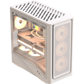  Корпус Formula V Line Air Power G9 Duo PA White, ATX, Type-C*1, USB3.0*2, MESH/Glass Front Panel, Front 3x Performance ARGB, Rear 1x Performance ARGB 