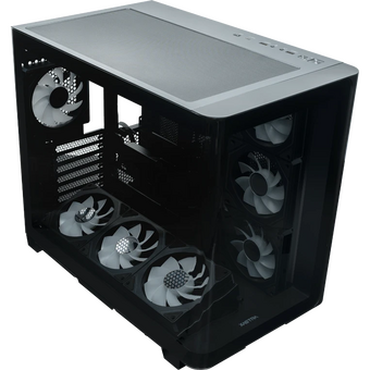  Корпус XASTRA QR600 7ARGB C10-UC (QR600-7FM12A-C10-UC-L) Black ATX/Aquarium/Curve Glass/Led Strip/7x120mm ARGB PWM FM fans/Argb+PWM HUB 10port/ Type-C 