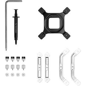  Кулер DEEPCOOL AK700 Digital WH LGA1851/1700/1200/115X/AM5/AM4 (TDP 260W, PWM, Fan 120mm, 7 тепл. трубок, Copper Base, белый) RET 