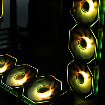  Корпус XASTRA QR600 7ARGB C10-UC (QR600-7FM12A-C10-UC-L) Black ATX/Aquarium/Curve Glass/Led Strip/7x120mm ARGB PWM FM fans/Argb+PWM HUB 10port/ Type-C 