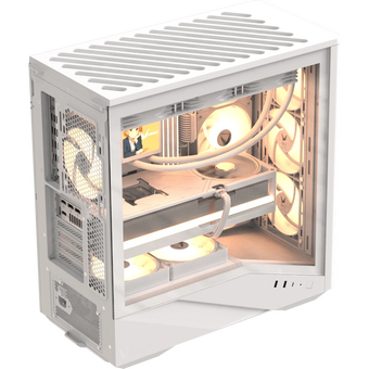  Корпус Formula V Line Air Power G9 Duo PA White, ATX, Type-C*1, USB3.0*2, MESH/Glass Front Panel, Front 3x Performance ARGB, Rear 1x Performance ARGB 