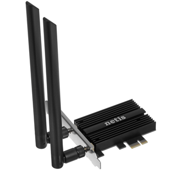  Сетевой двухдиапазонный адаптер Netis F1 PCI-E Wi-Fi+Bluetooth AX3000, 2,4/5ГГц 