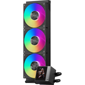  СВО PcCooler DC360 Pro Display ARGB (DC360PRO-BKAWXY-GL) Soc-AM5/AM4/1200/1700/1851 черный 4-pin 39.8dB Al LCD 310W Ret 