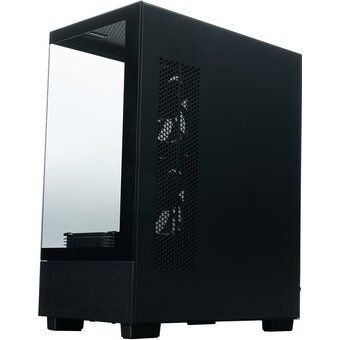  Корпус XASTRA Q400M 5ARGB-FG-C6-UC Black (Q400M-5FG12A-C6-UC) mATX/Aquarium/Screewless/ 5x120mm ARGB PWM FG fans/Argb+PWM HUB 6port/ Type-C 