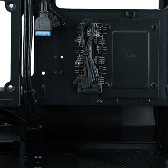  Корпус XASTRA Q400M 5ARGB-FG-C6-UC Black (Q400M-5FG12A-C6-UC) mATX/Aquarium/Screewless/ 5x120mm ARGB PWM FG fans/Argb+PWM HUB 6port/ Type-C 