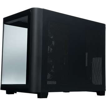  Корпус XASTRA QR600M 3ARGB C10-UC (QR600M-3FM12A-C10-UC-L) Black mATX/Aquarium/Curve Glass/Led Strip/3x120mm ARGB PWM FM fans/ Argb+PWM HUB 10port 