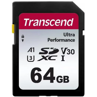  Карта памяти Transcend 340S SDXC, 64 Гб, (TS64GSDC340S) UHS-I Class U3 V30 A2 