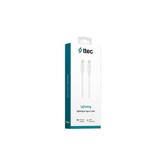  Кабель TTEC 2DK40B Type-C Lightning Fast Charging Cable 150cm White 