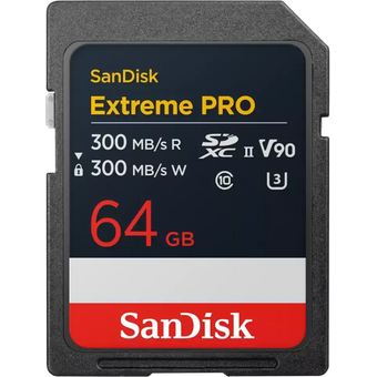  Карта памяти SanDisk Extreme Pro SDXC 64GB (SDSDXDM-064G-GN4IN) UHS-I Class 3 (U3) V30 300/300 MB/s 
