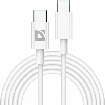  USB кабель DEFENDER F182 (87538) TypeC-TypeC 2м, 60Вт, PD, TPE 