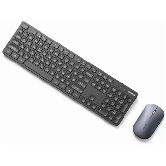  Комплект клавиатура и мышь UGREEN MK004 (35744) 2.4 GHz Wireless Keyboard 15219 and Wireless Mouse 90372 Set Black 