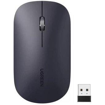  Комплект клавиатура и мышь UGREEN MK004 (35744) 2.4 GHz Wireless Keyboard 15219 and Wireless Mouse 90372 Set Black 