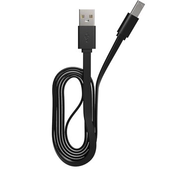  Кабель Maxvi MC-01LF black USB-A-microUSB, 2A 