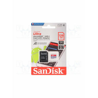  Карта памяти SanDisk Ultra (SDSQUAR-128G-GN6MA) microSDXC 128Gb (R/W 100/100 Mb/s, adapter) 