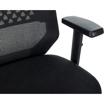  Кресло Бюрократ MC-611N/B/MAT-B черный TW SQU BL сетка/ткань крестов. пластик 