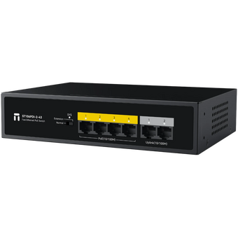  Коммутатор неуправляемый Netis ST106PDI-2-43 6x100Мбит/с 4PoE 43W 