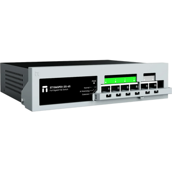  Коммутатор неуправляемый Netis ST106GPDI-2G-65 6x1Гбит/с 1xКомбо(1000BASE-T/SFP) 4PoE 65W 