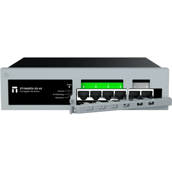  Коммутатор неуправляемый Netis ST106GPDI-2G-65 6x1Гбит/с 1xКомбо(1000BASE-T/SFP) 4PoE 65W 