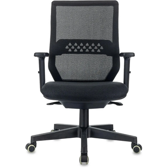  Кресло Бюрократ MC-611N/B/MAT-B черный TW SQU BL сетка/ткань крестов. пластик 