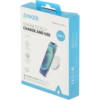  Беспроводное зарядное устройство ANKER A2566G41, USB type-C, 7Вт, 3A серебристый 